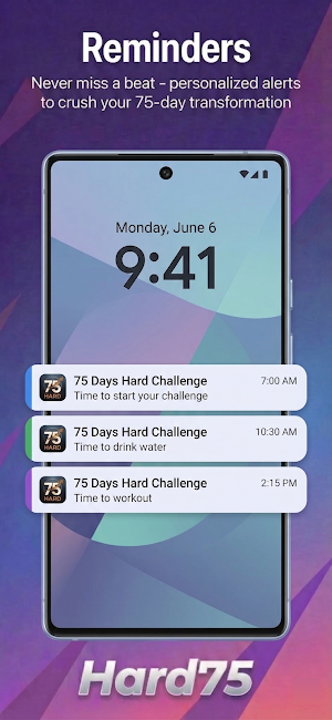 75 Days Hard Challenge Tracker Screenshot 1