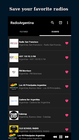 Online Radio Argentina: FM/AM Screenshot 1
