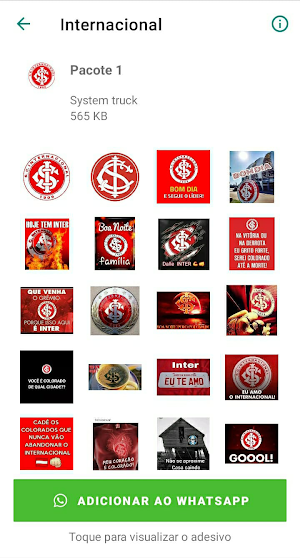 Figurinhas do Internacional Screenshot 0