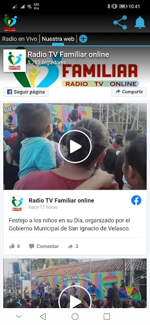 Radio Familiar TV Online Screenshot 2