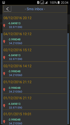 GPS position to sms Screenshot 1
