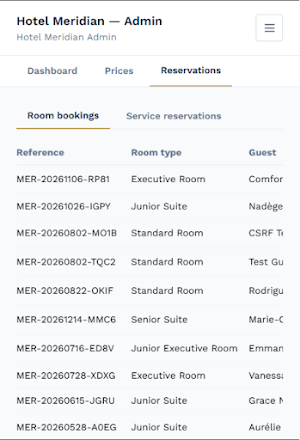 HotelMeridian Screenshot 0