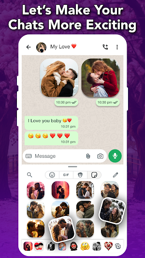 Romantic Stickers for WhatsApp Screenshot 1