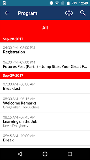 MCAA Events Screenshot 3