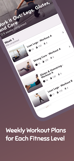 Workout For Abs, Booty, & Legs Screenshot 1