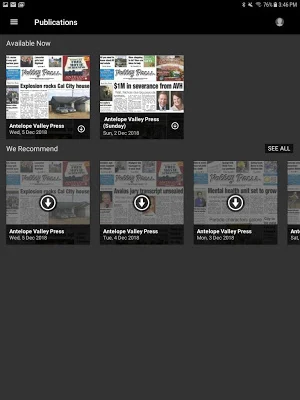 Antelope Valley Press E Edition Screenshot 1