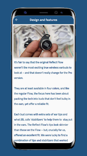 JBL Reflect Flow PRO Guide Screenshot 2