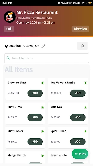 Mr.Pizza™ - Uthukkottai Screenshot 0