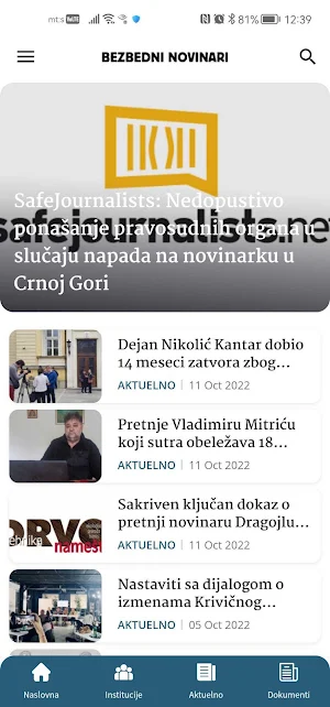Bezbedni Novinari Screenshot 0