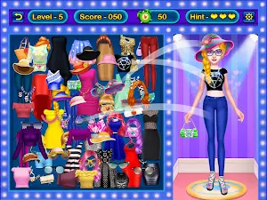 Beauty Girl Makeup and Dressup Puzzle Screenshot 1