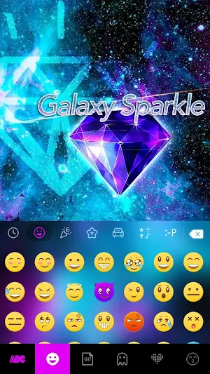 Galaxysparkle Keyboard Theme Screenshot 2