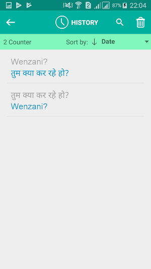 Zulu Hindi Translator Screenshot 3