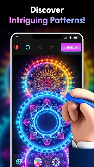Magic Doodle: Glow Draw Art Screenshot 2
