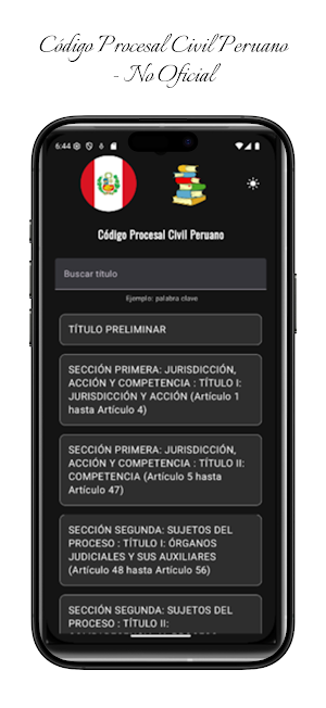 Código Procesal Civil Peruano Screenshot 2