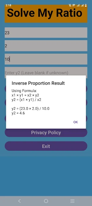 Solve My Ratio Screenshot 3