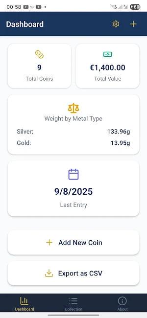 My Coin Collection Tracker Screenshot 0