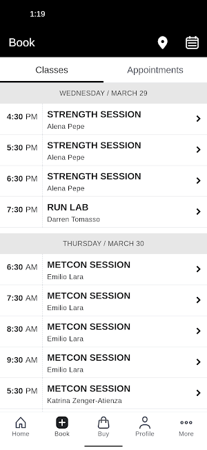 SESSION ATHLETIC Screenshot 1