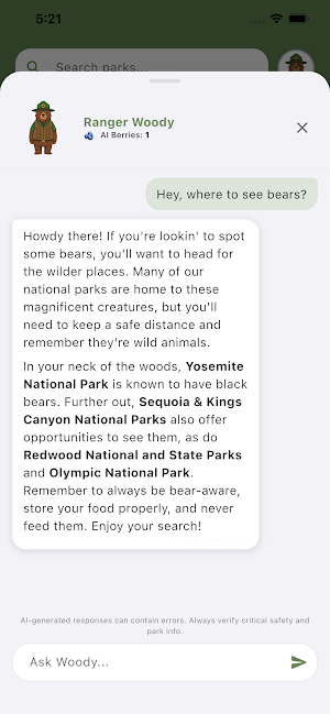 Park Ranger US National Parks Screenshot 2