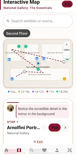 National Gallery Audio Guide Screenshot 2
