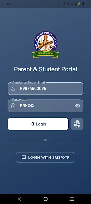S.D. Convent Parent App Screenshot 0