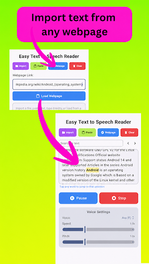Easy Text to Speech Reader Screenshot 2