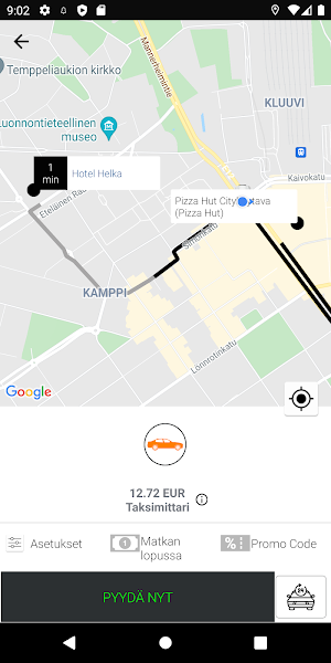 ICAB Taksi juuri sinulle Screenshot 1