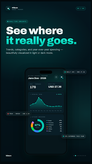 Hileon Budget Tracker Screenshot 1