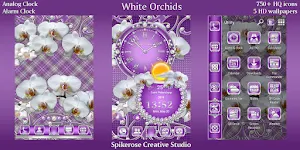 White Orchids theme Screenshot 0