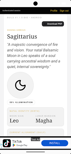 Lunar Companion Screenshot 1
