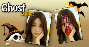 Ghost Face Halloween Makeup Screenshot 3