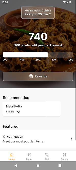 Grains Indian Cuisine Screenshot 0