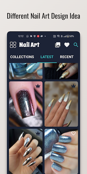Luxe Metals Nail Polish Design Screenshot 0