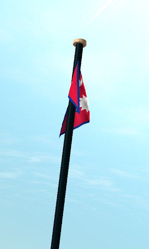 Nepal Flag 3D Free Wallpaper Screenshot 2