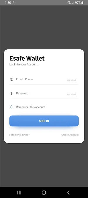 Esafe Wallet Screenshot 0