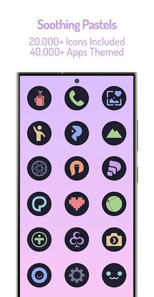 Pastel Dark Icon Pack Screenshot 1
