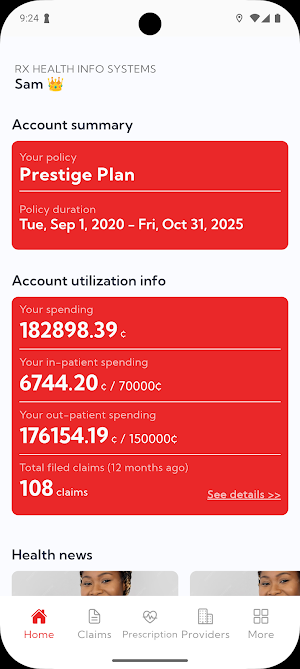 Cosmo Health App Screenshot 1