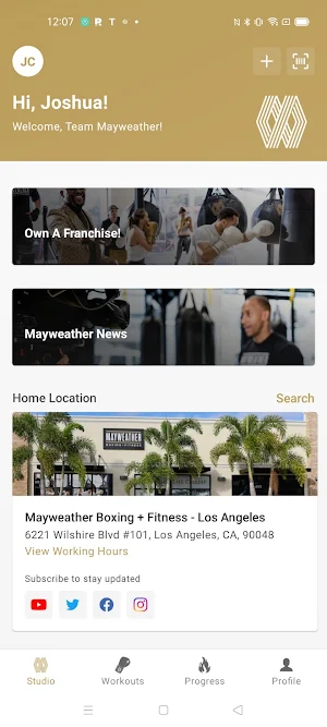 Mayweather Studio Members Screenshot 1