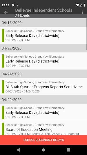 Bellevue Independent Schools Screenshot 3