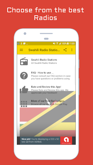 Swahili Radio Stations Screenshot 0