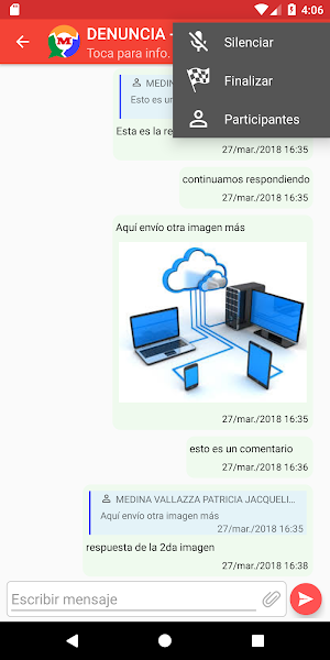Flux Mensajería Screenshot 3
