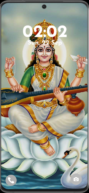 Saraswati Maa HD Wallpaper Screenshot 3