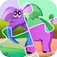 Jigsaw Puzzle Book Games - Letters Animals Puzzles