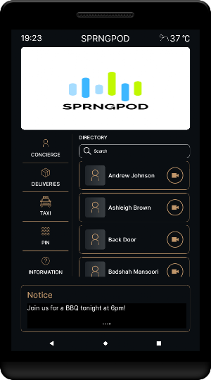 SPRNG Entryphone Screenshot 1