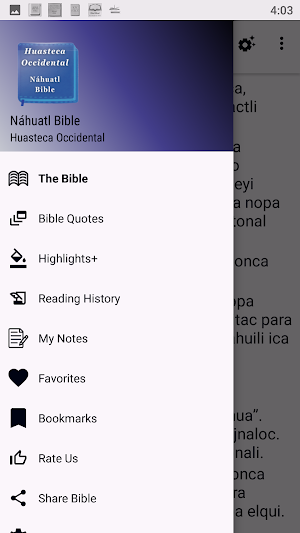Nahuatl Occidental Bible- west Screenshot 1