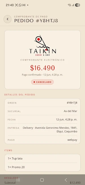 Taikin Sushi Screenshot 1