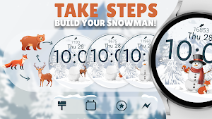 Snowman Steps watch face Screenshot 0