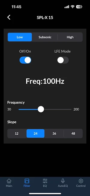 Velodyne Acoustics AutoEQ Screenshot 1