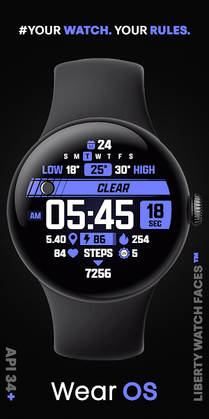 ATHLETIC Digital Watch Face Screenshot 0