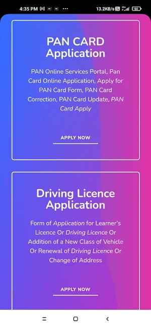 PAN Card DL Instant Seva Screenshot 1