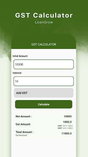 LoanGrow - EMI Loan Calculator Screenshot 3